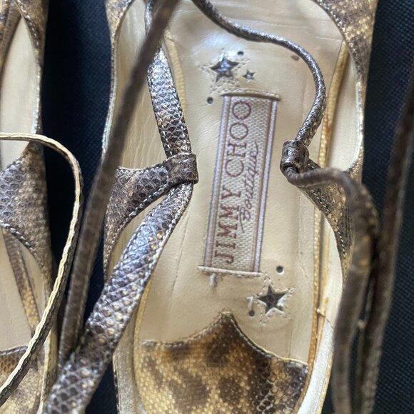 Authentic Jimmy Choo Gladiator sandals 36.5 /  US 7 - Picture 3 of 6